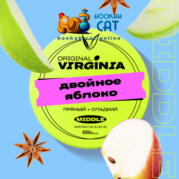 Табак для кальяна Original Virginia Middle Двойное Яблоко 100г Акцизный - фото 1